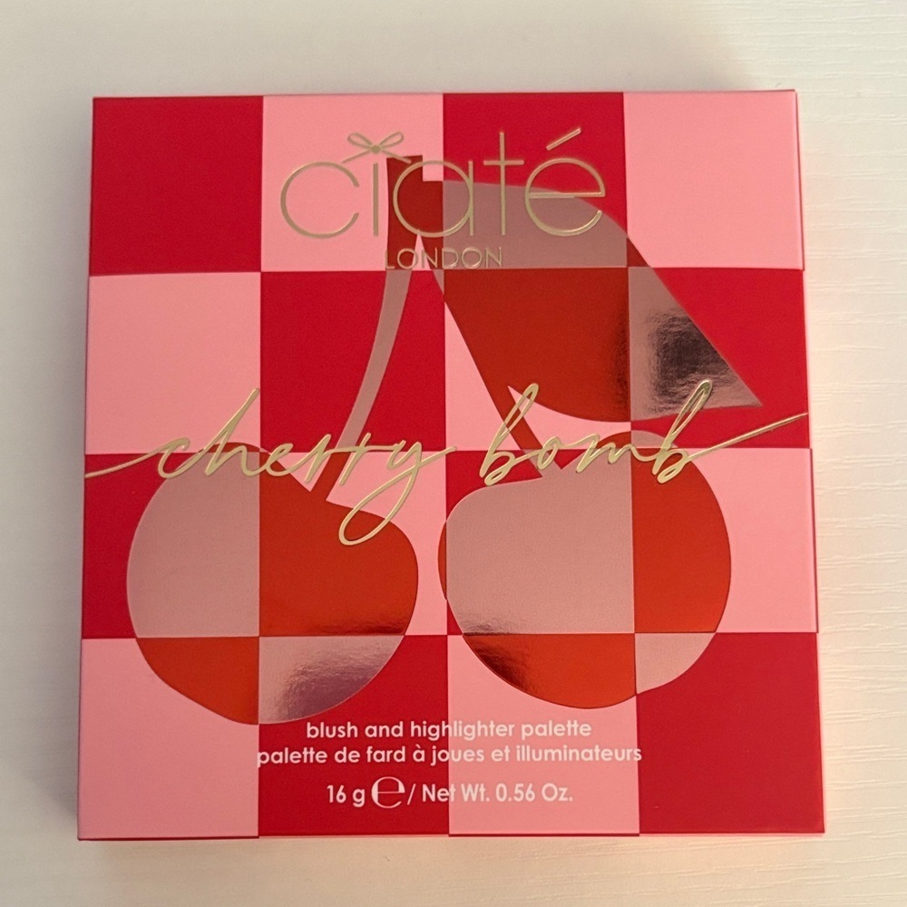 Ciaté London Cherry Bomb Blush and Highlighter Palette - Pink and Red ….